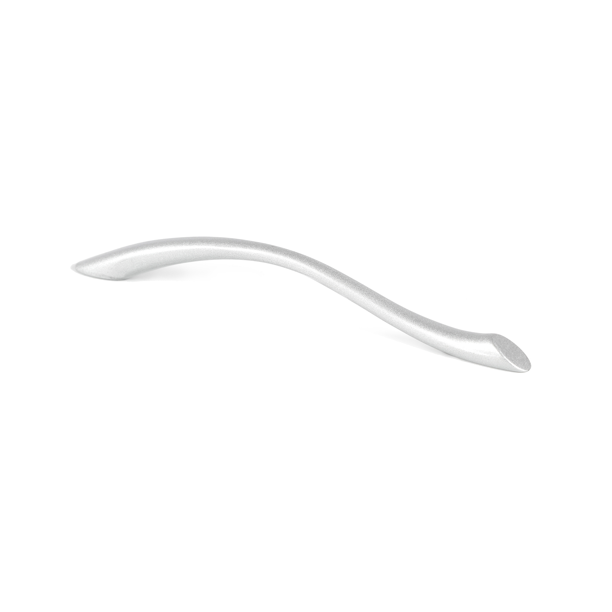 Tirador de Asa para Mueble | Estilo Contemporáneo | Fabricado en Zamak | Acabado en Cromo Mate Líquido | Distancia Entrepuntos: 128 mm | Medidas 175*9*23 mm | Fijación Atornillado | Incluye Tornillos M4 | 2 Unidades