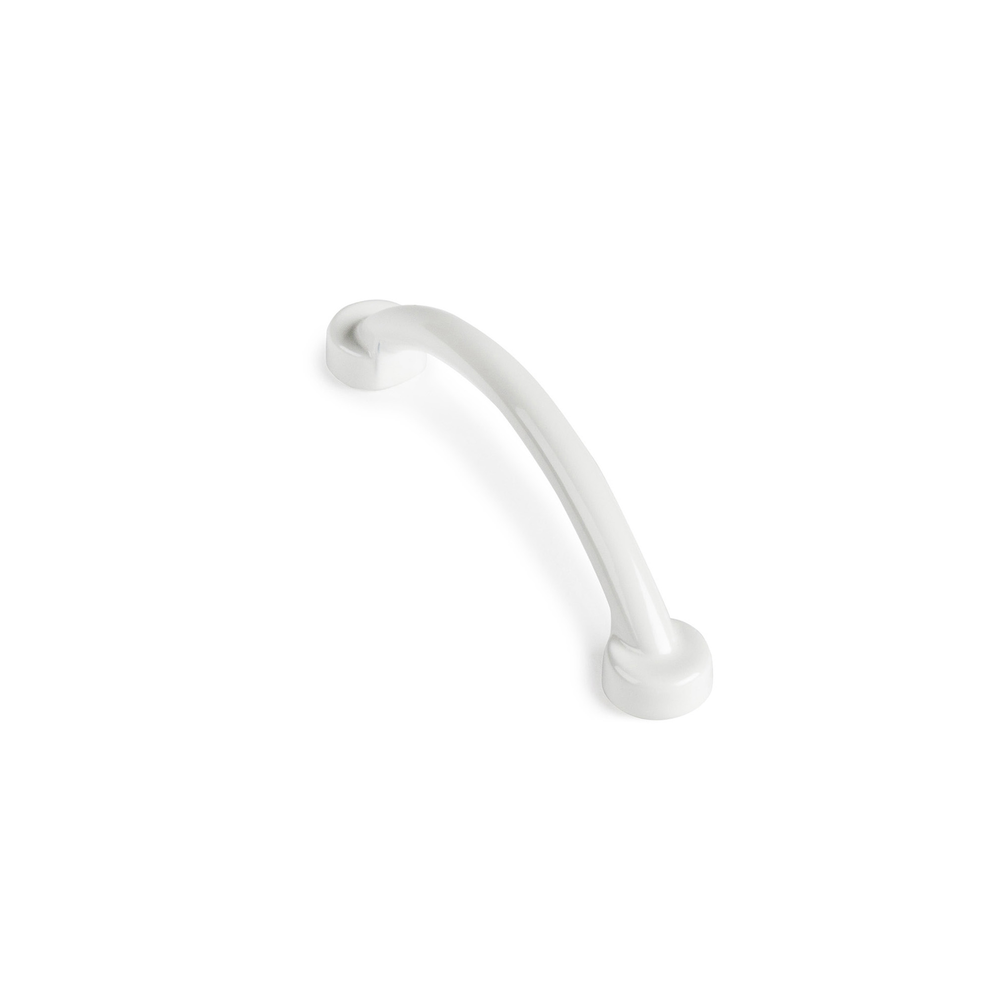 Tirador de Asa para Mueble | Estilo Contemporáneo | Fabricado en Zamak | Acabado en Blanco | Distancia Entrepuntos: 64 mm | Medidas 79*12*22 mm | Sistema de Fijación Atornillado | Incluye Tornillos M4 | 2 Unidades