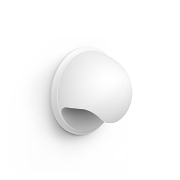 Pomo de plástico con acabado blanco mate, dimensiones: 40x40x22mm Ø: 40mm