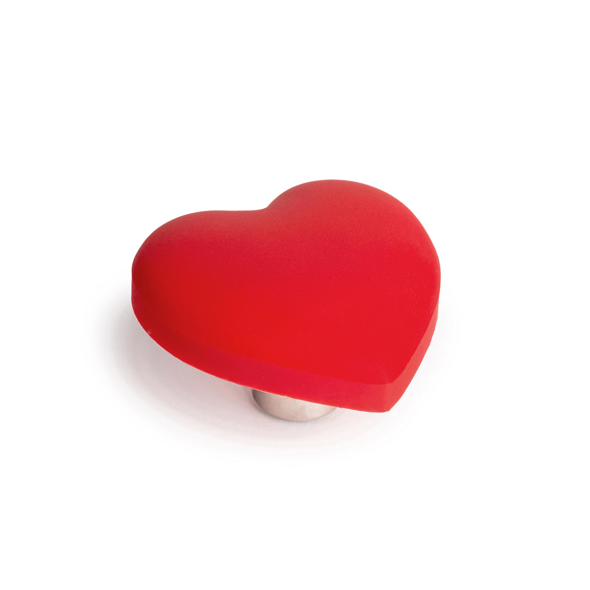 Pomo para Mueble | Estilo Decorativo | Fabricado en PVC-ZAMAK | Acabado en Rojo | Medidas 41*41*25 mm | Sistema de Fijación | Incluye Tornillos M4 | 4 Unidades