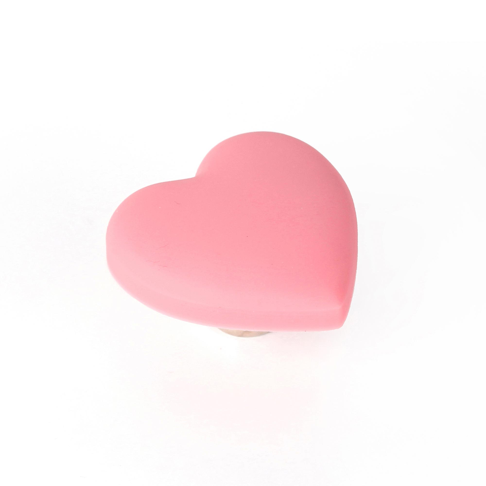 Bouton de meuble | Style décoratif | Fabriqué en PVC - Zamak | Finition rose | Mesures 41*41*24mm | Système de fixation vissé | Comprend des vis M4 | 1 unité