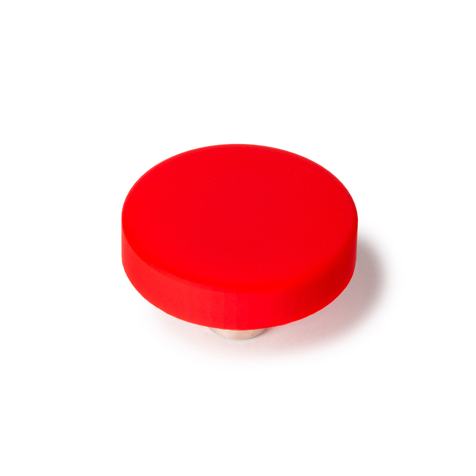 Bouton de meuble | Style décoratif | En PVC-ZAMAK | Finition rouge | Mesures 41*41*24mm | Système de fixation | 2 unités