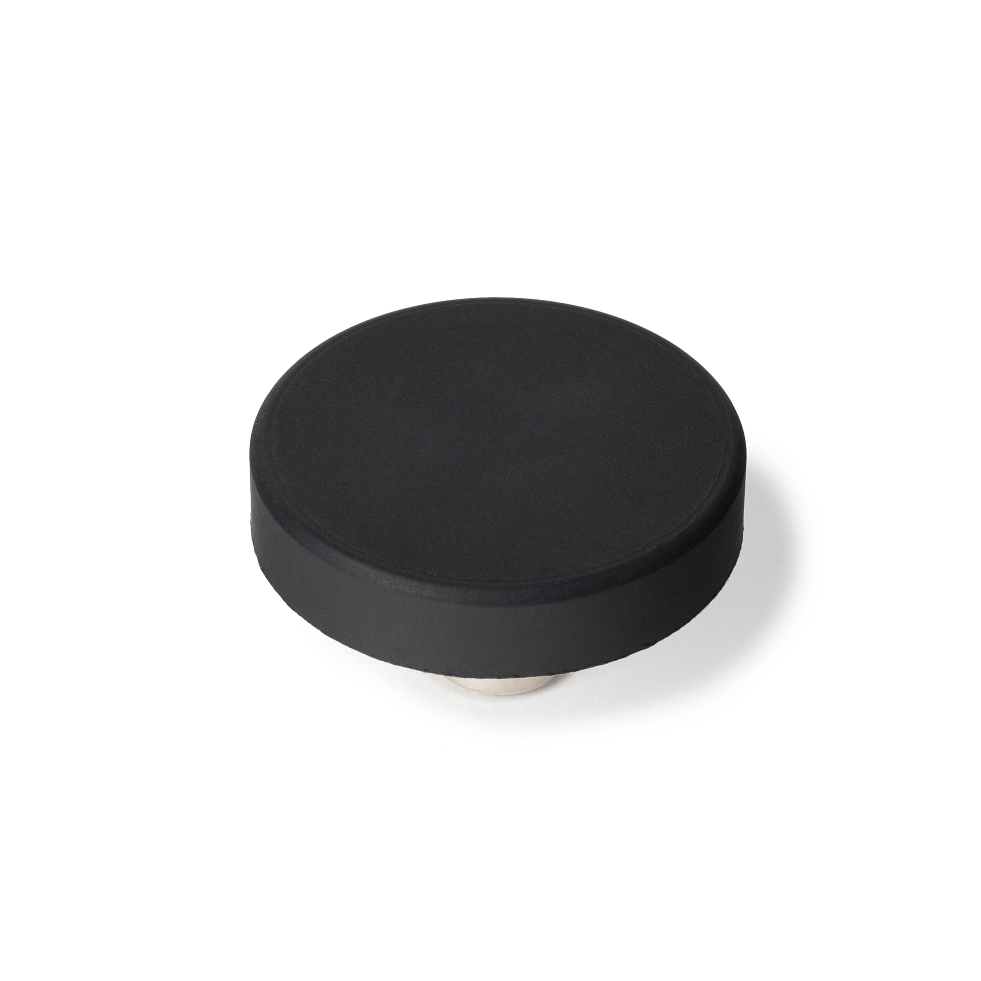 Bouton de meuble | Style décoratif | En PVC-ZAMAK | Finition noire mate | Mesures 41*41*24mm | Système de fixation | 2 unités