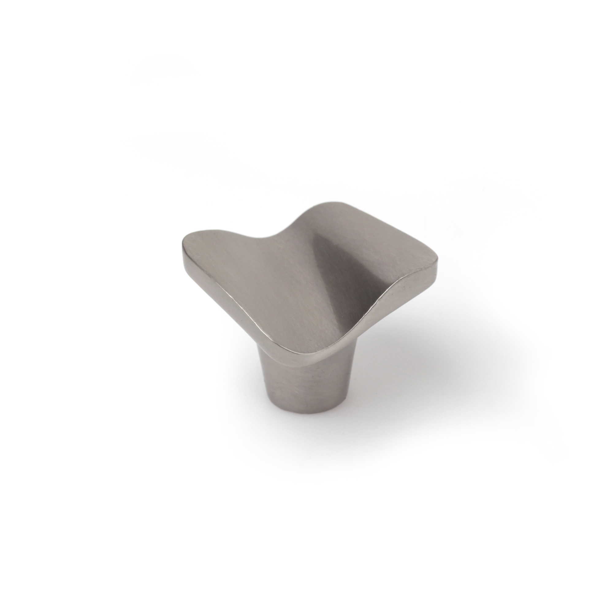 Pomo para Mueble | Estilo Contemporáneo | Fabricado en Zamak | Acabado en Níquel Satinado | Medidas 32*32*26 mm | Sistema de Fijación Atornillado | Incluye Tornillos M4 | 4 Unidades
