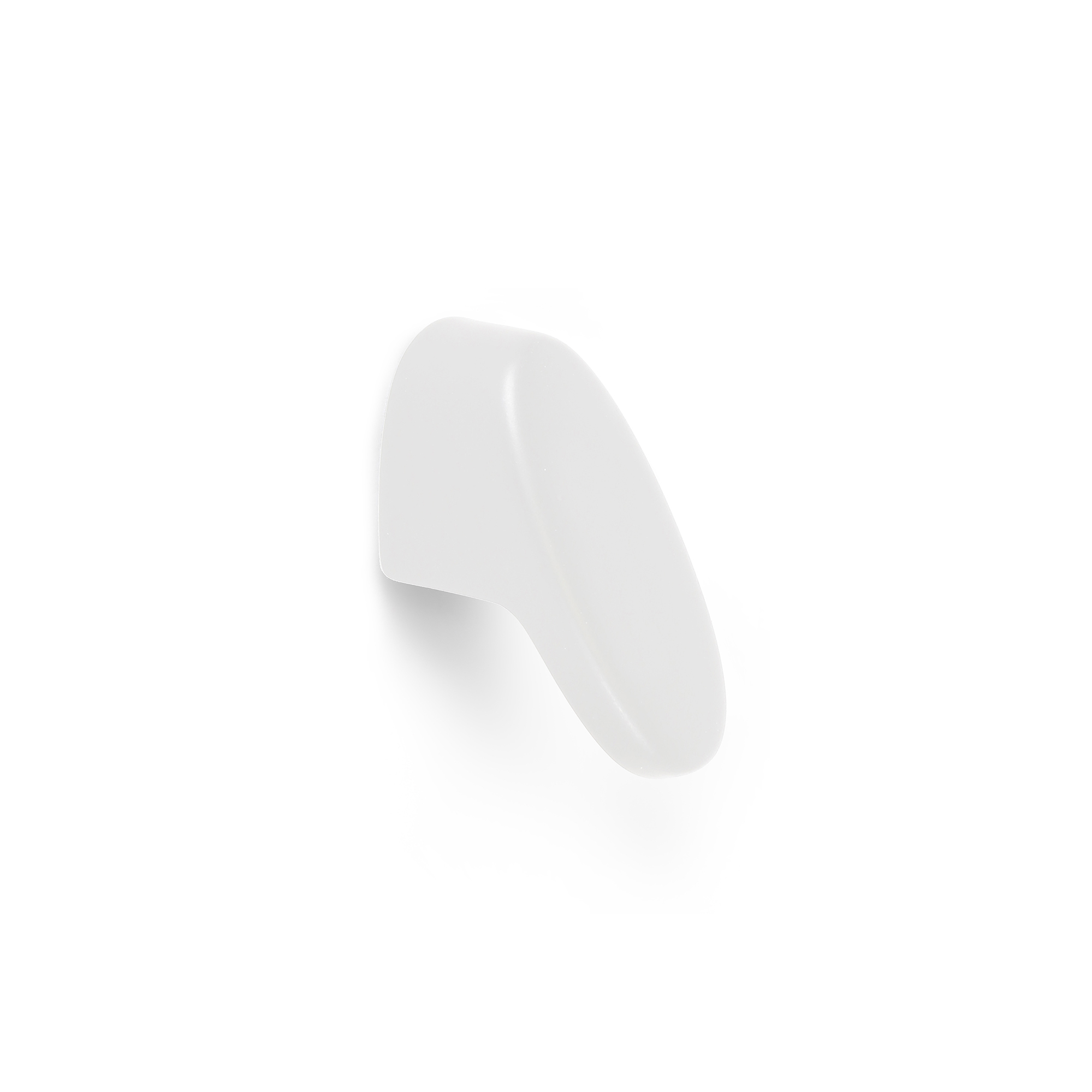 Pomo para Mueble | Estilo Contemporáneo | Fabricado en Zamak | Acabado en Blanco Mate | Medidas 31*16*20 mm | Sistema de Fijación | Incluye Tornillos M4 | 2 Unidades