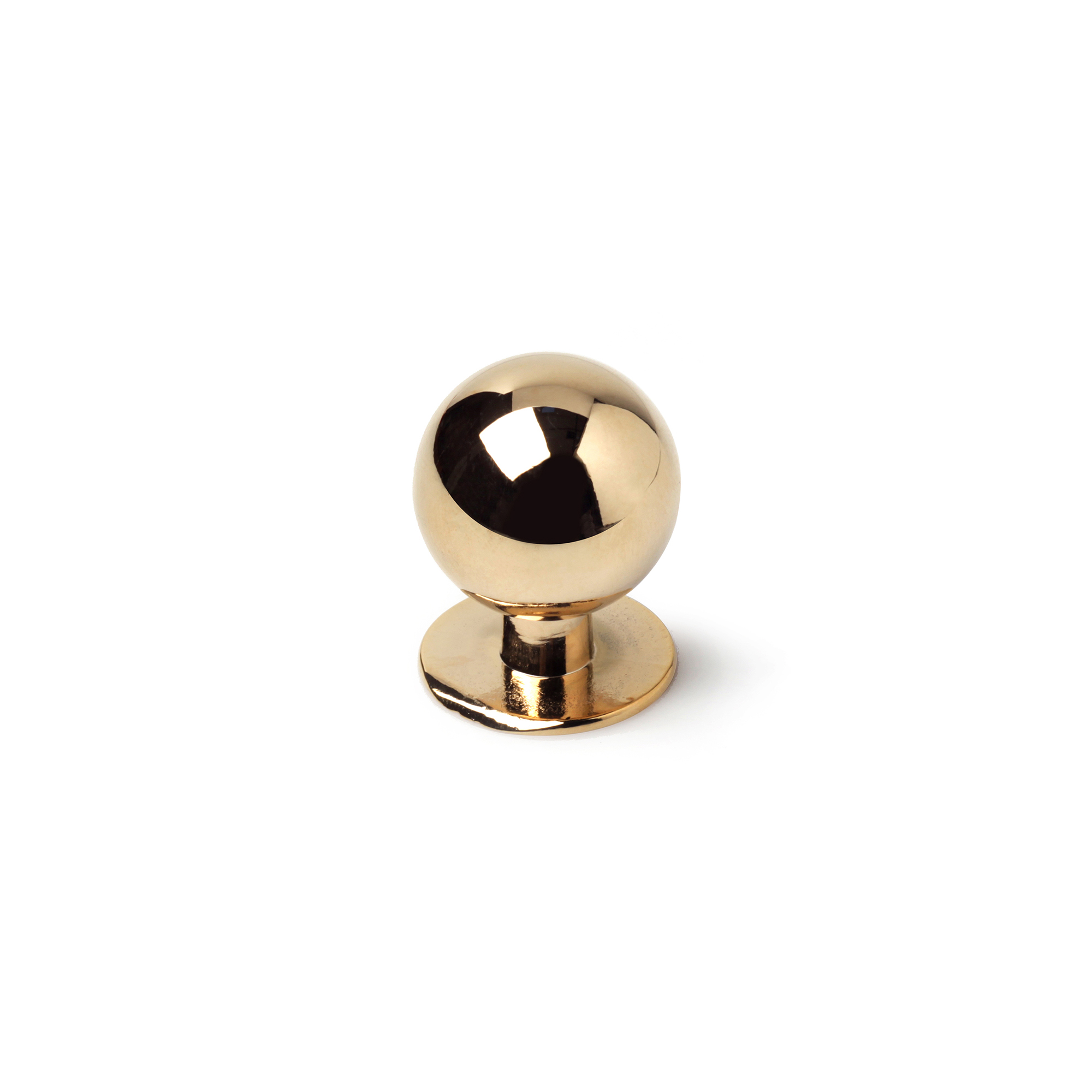 Pomo para Mueble | Estilo Contemporáneo | Fabricado en Zamak | Acabado en Oro | Medidas 25*25*32 mm | Sistema de Fijación Atornillado | Incluye Tornillos M4 | 2 Unidades