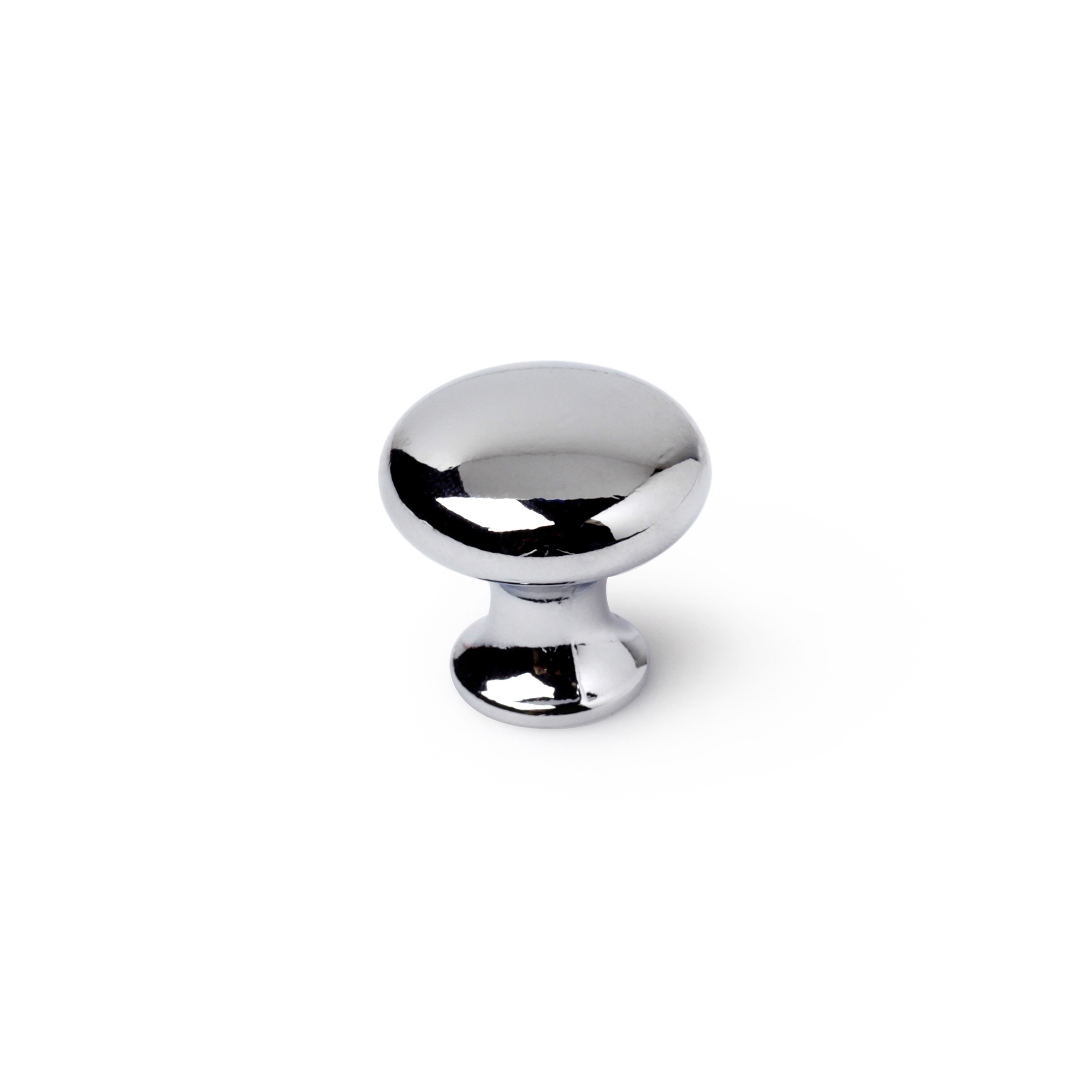 Pomo para Mueble | Estilo Contemporáneo | Fabricado en Zamak | Acabado en Cromo Brillo | Medidas 25*25*24 mm | Sistema de Fijación Atornillado | Incluye Tornillos M4 | 4 Unidades