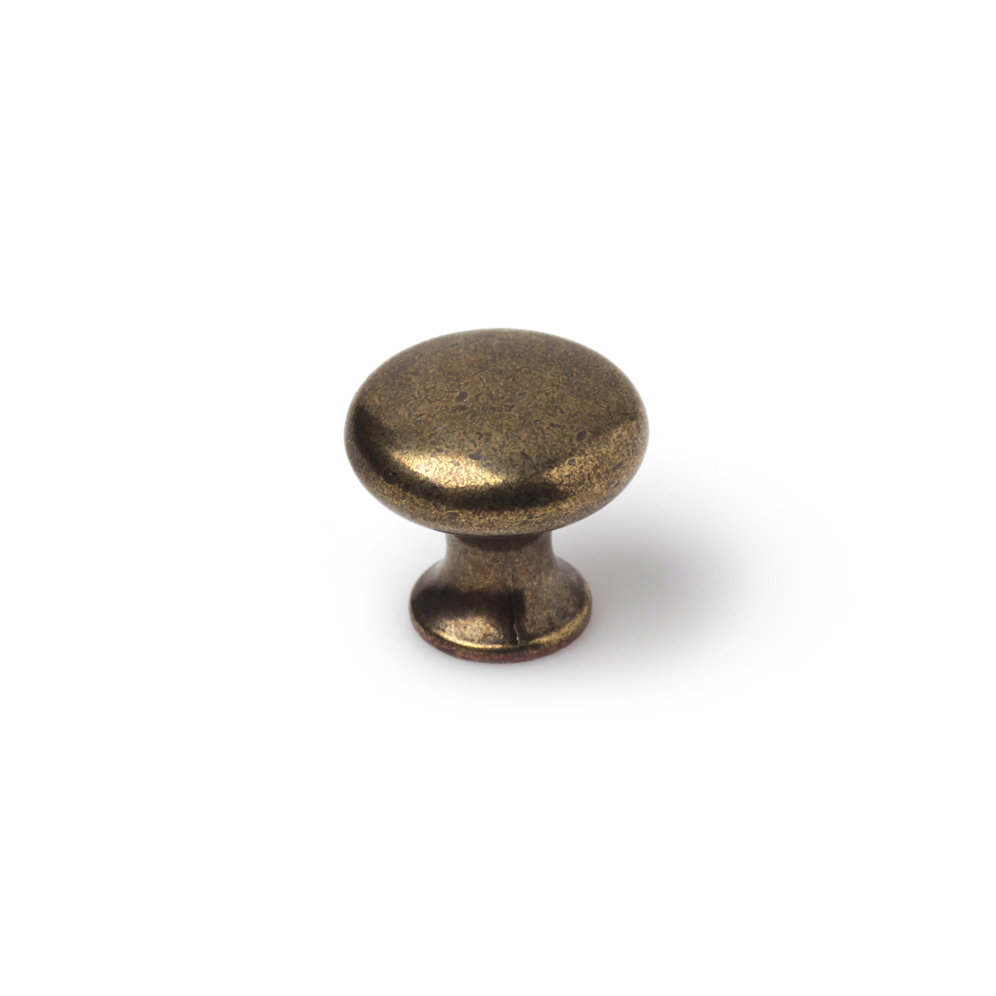 Pomo para Mueble | Estilo Contemporáneo | Fabricado en Zamak | Acabado en Cuero Viejo | Medidas 25*25*24 mm | Sistema de Fijación Atornillado | Incluye Tornillos M4 | 4 Unidades