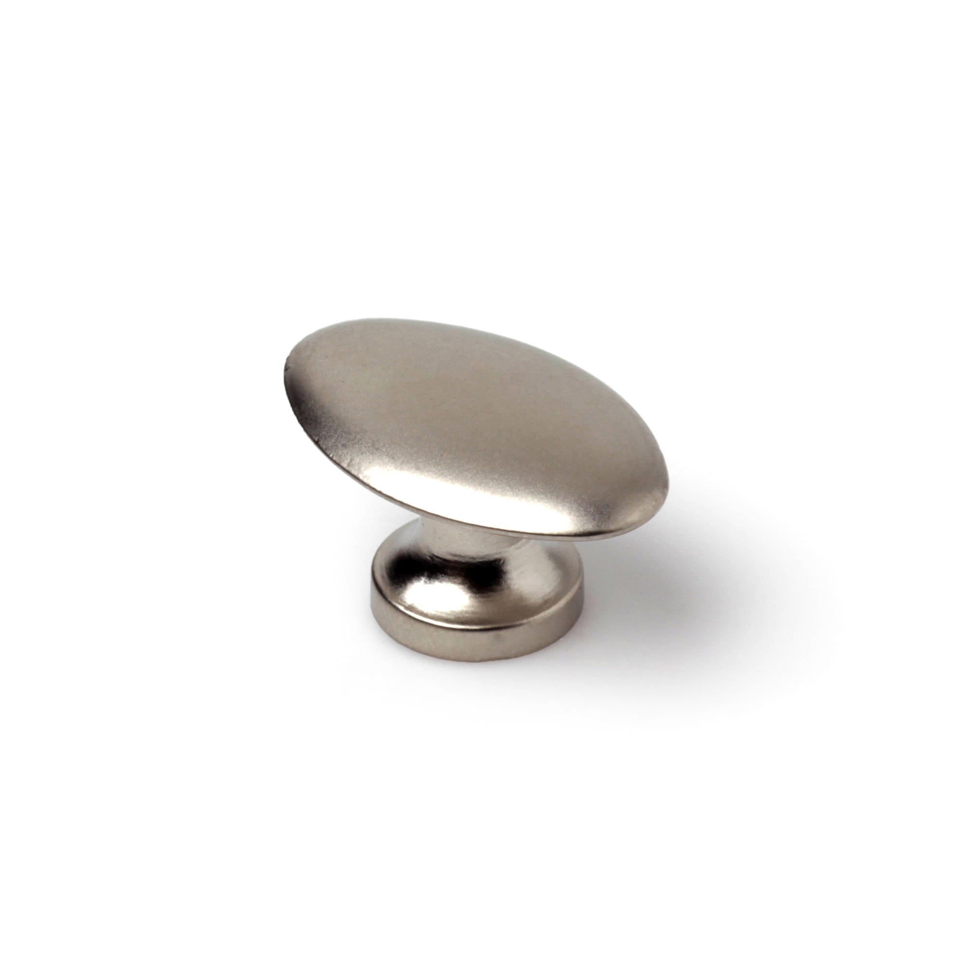 Pomo para Mueble | Estilo Contemporáneo | Fabricado en Zamak | Acabado en Níquel bisú | Medidas 32*20*18 mm | Sistema de Fijación Atornillado | Incluye Tornillos M4 | 4 Unidades