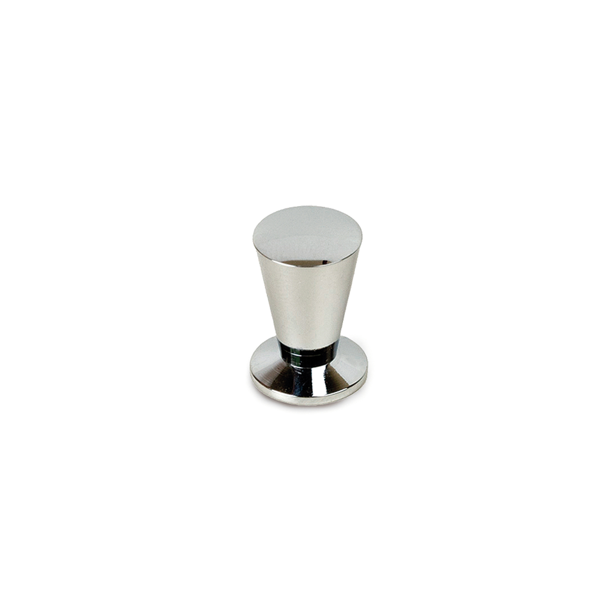 Bouton de meuble | Style contemporain | Fabriqué en Zamac | Fini chromé brillant | Mesures 14*14*20mm | Système de fixation | Comprend des vis M4 | 2 unités
