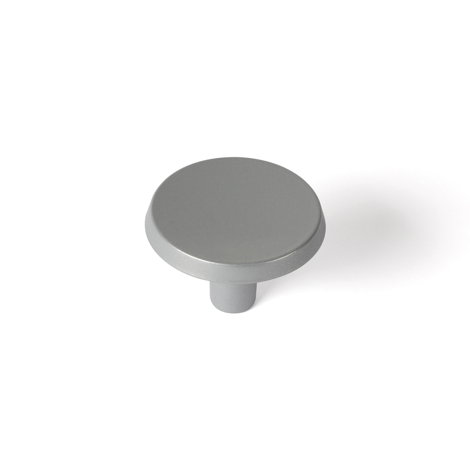 Pomo para Mueble | Estilo Contemporáneo | Fabricado en Zamak | Acabado en Aluminio | Medidas 35*35*23 mm | Sistema de Fijación Atornillado | Incluye Tornillos M4 | 2 Unidades