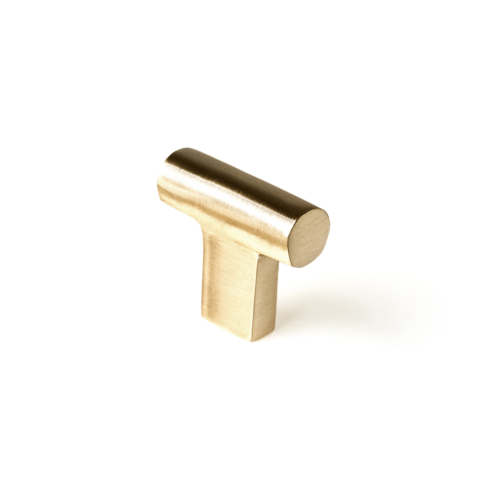 Pomo para Mueble | Estilo Contemporáneo | Fabricado en Latón | Acabado en Latonado Vintage | Medidas 33*12*31 mm | Sistema de Fijación Atornillado | Incluye Tornillos M4 | 4 Unidades