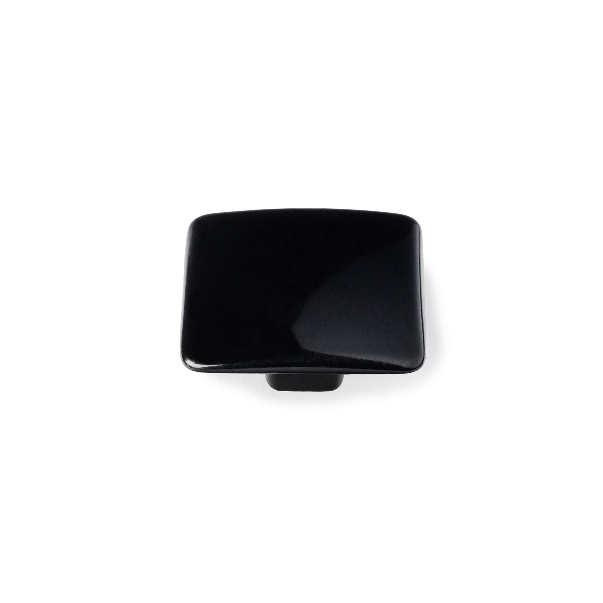 Pomo para Mueble | Estilo Contemporáneo | Fabricado en Zamak | Acabado en Negro | Medidas 37*37*19 mm | Sistema de Fijación Atornillado | Incluye Tornillos M4 | 2 Unidades