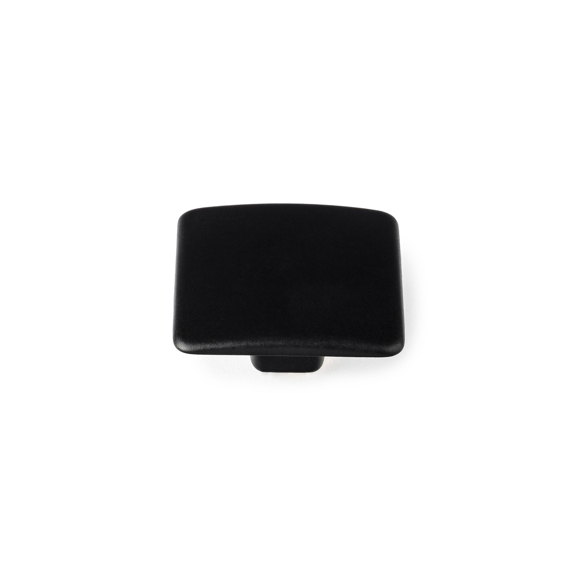 Pomo para Mueble | Estilo Contemporáneo | Fabricado en Zamak | Acabado en Negro Mate | Medidas 37*37*19 mm | Sistema de Fijación Atornillado | Incluye Tornillos M4 | 4 Unidades