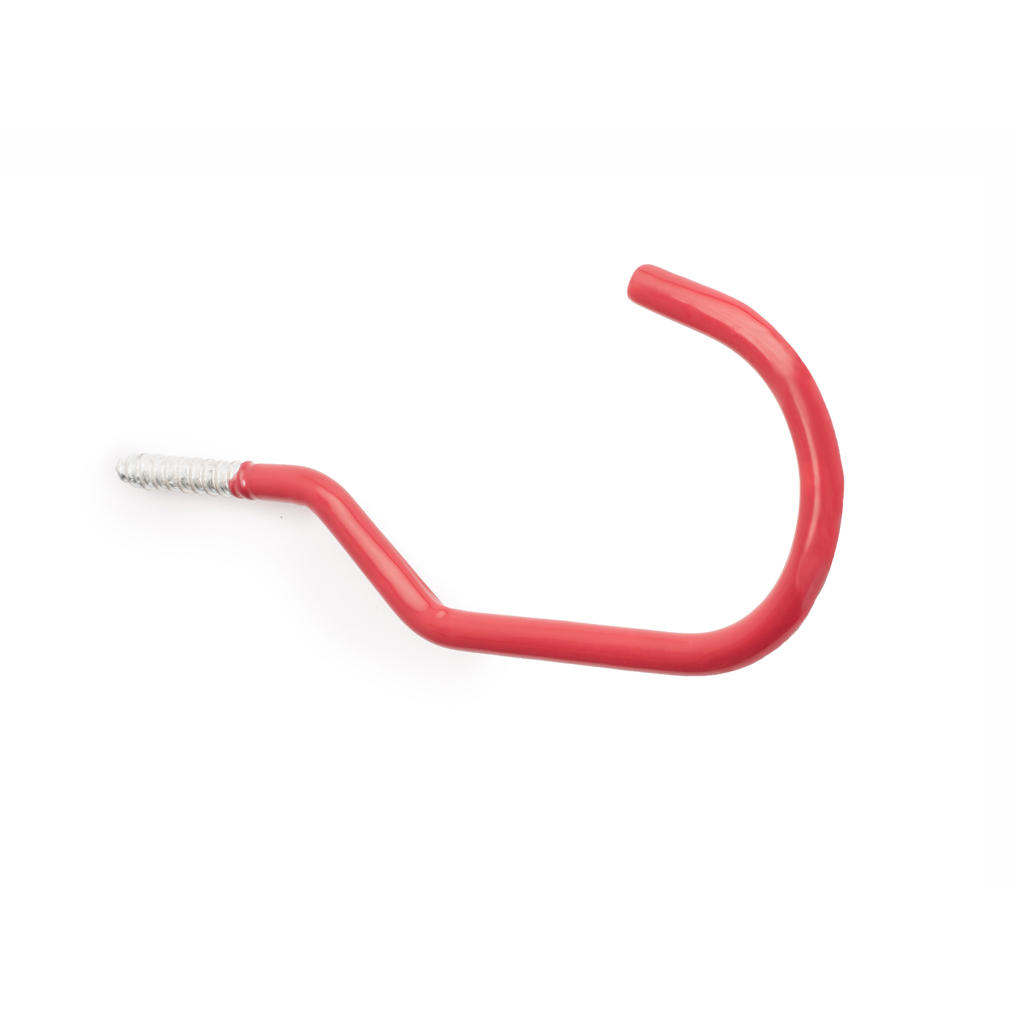 Gancho Multiusos para Colgar en Techo | Fabricado en Acero | Acabado en Rojo | Gran Capacidad de Carga | Medidas 7*67*150 mm | Sistema de Fijación | 1 Unidad