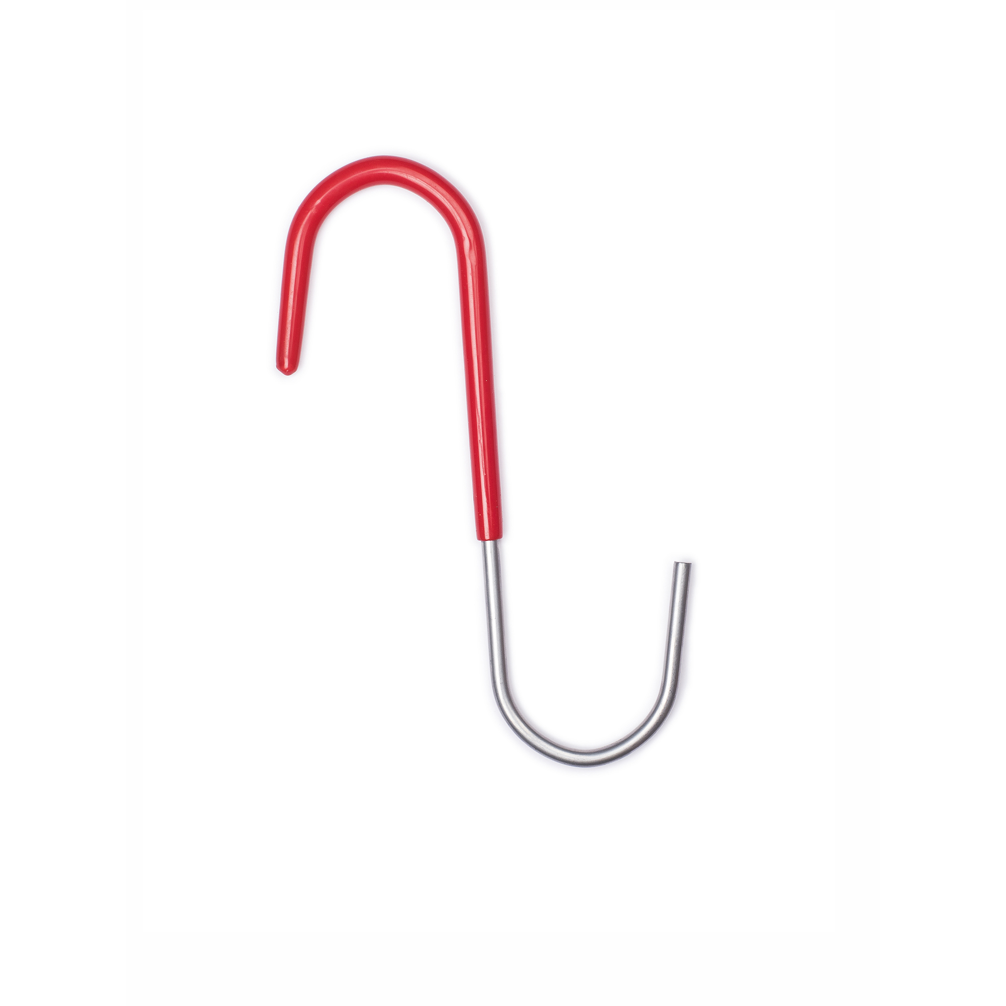 Crochet en S multi-usages | Fabriqué en acier | Finition rouge | Grande capacité de charge | Dimensions 10*140*220mm | Système de fixation vissé | 1 unité