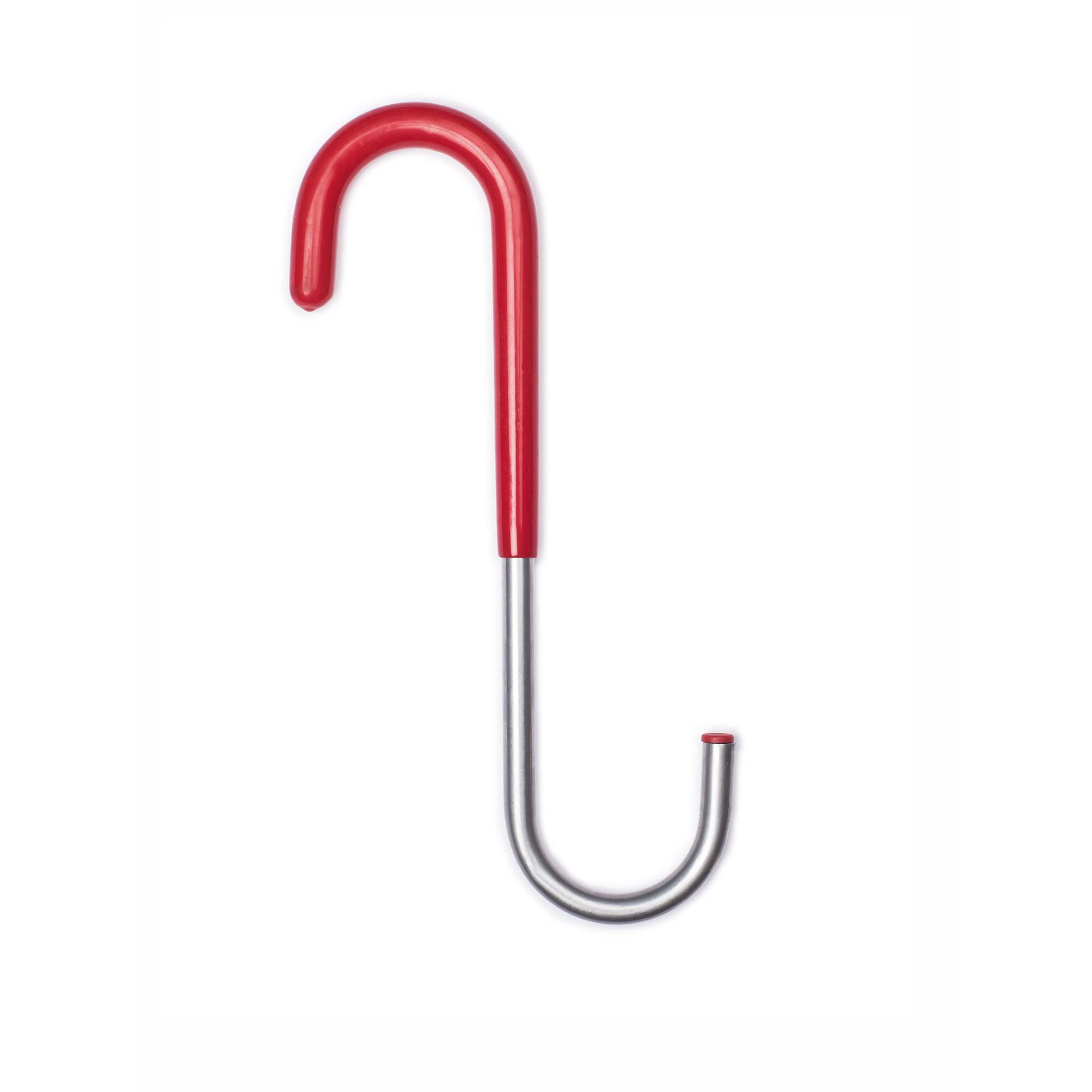 Crochet en S multi-usages | Fabriqué en acier | Finition rouge | Grande capacité de charge | Mesures 14*256*137mm | Système de fixation vissé | 1 unité