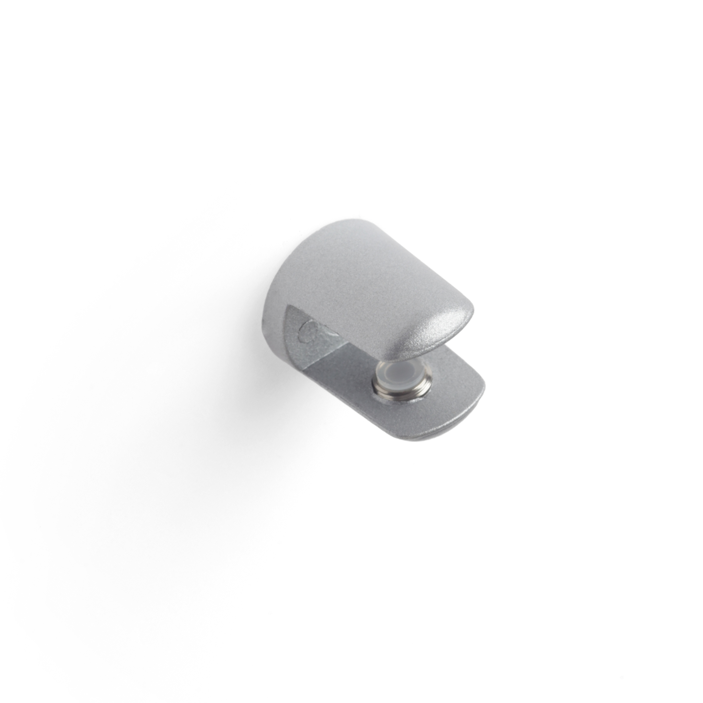 Soporte Fijo para Baldas de Cristal y Madera | Fabricado en Zamak | Acabado en Cromo Mate Líquido | Para Baldas con Espesores de 8-10 mm | Medidas 20*20*24 mm | Sistema de Fijación Atornillado | 1 Unidad