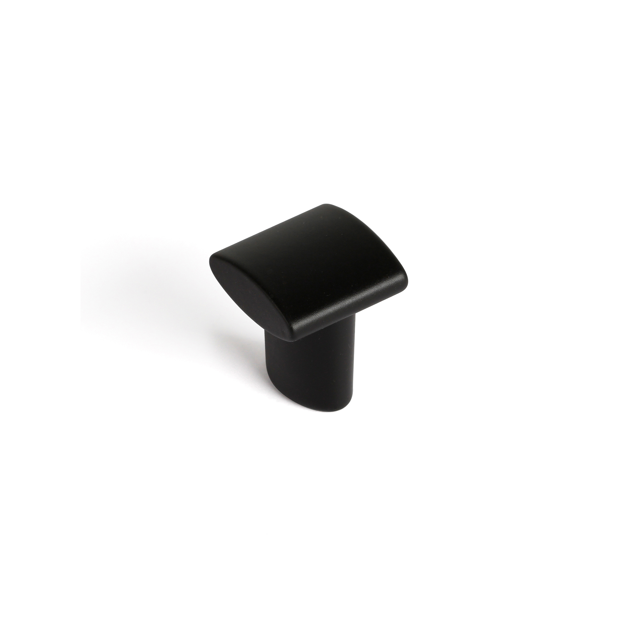 Pomo para Mueble | Estilo Contemporáneo | Fabricado en Zamak | Acabado en Negro Mate | Medidas 20*20*24 mm | Sistema de Fijación Atornillado | Incluye Tornillos M4 | 1 Unidad