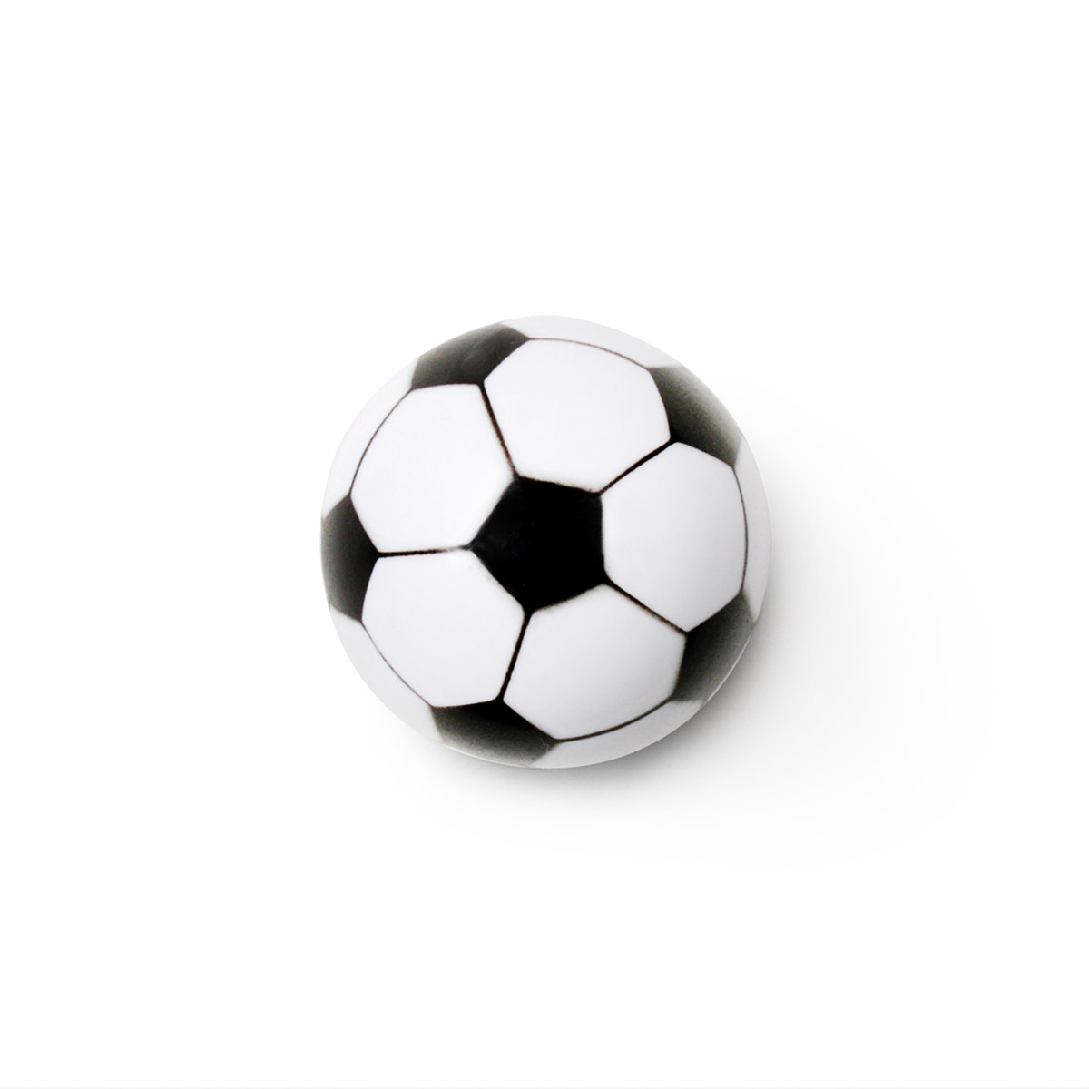 Pomo de plástico con acabado pelota, dimensiones: 33x33x33mm Ø: 33mm