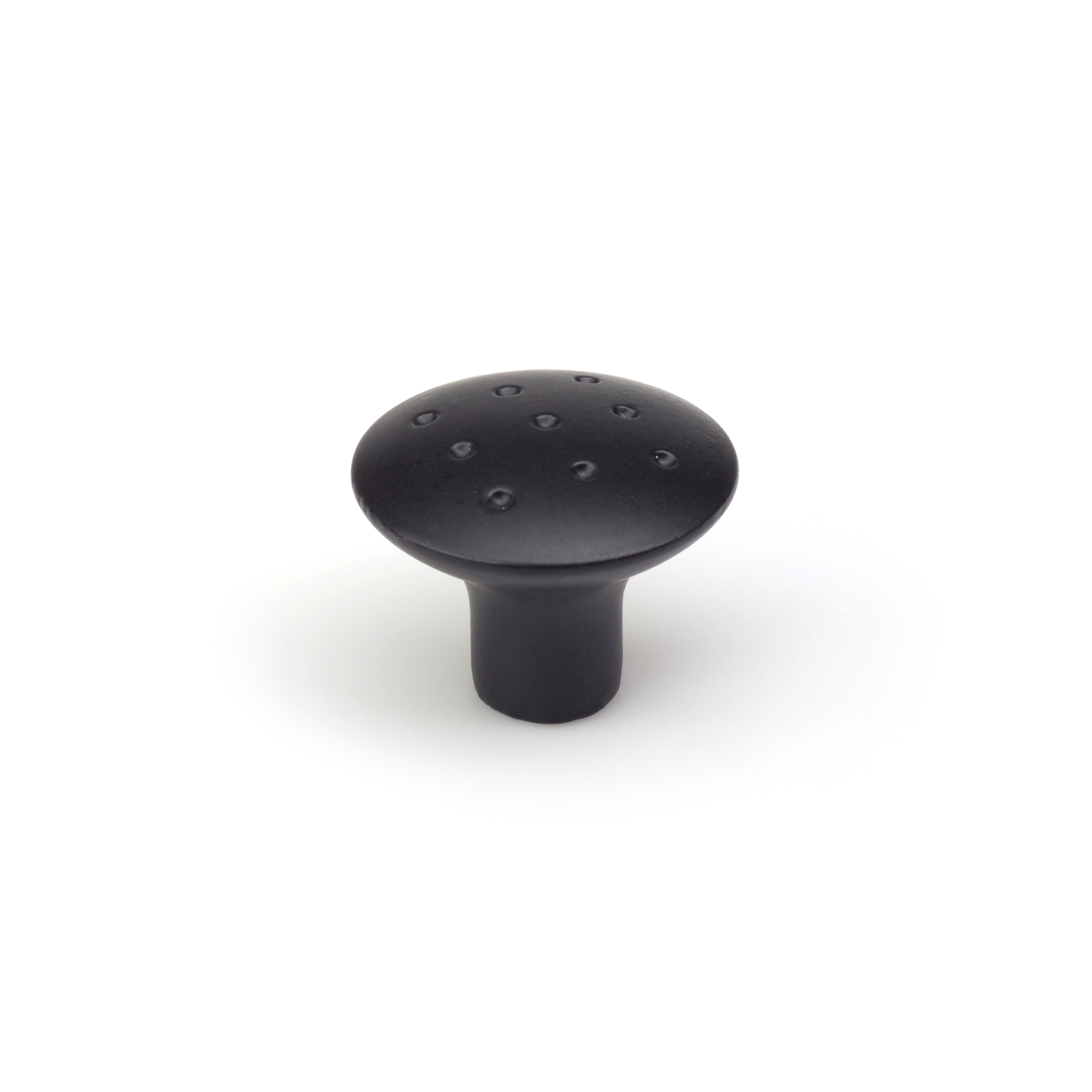 Bouton de meuble | Style décoratif | Fabriqué en Zamac | Finition noire mate | Mesures 35*35*28mm | Système de fixation vissé | Comprend des vis M4 | 2 unités