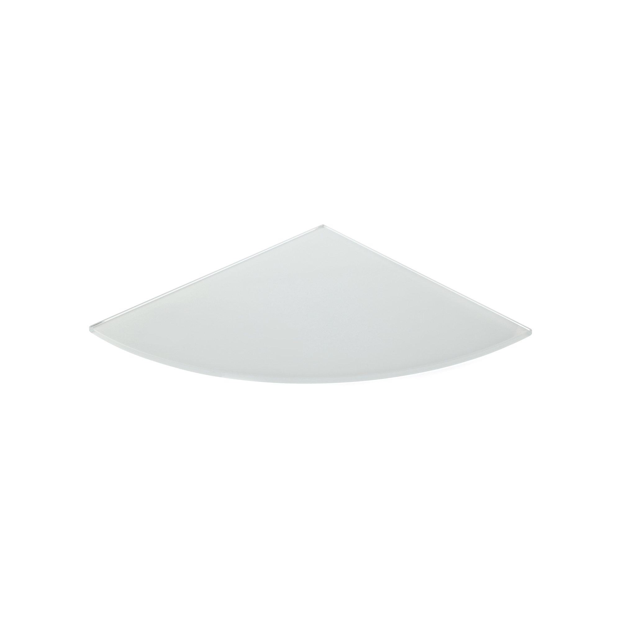 Estante de Cristal Acabado en Blanco | Medidas 250*6*250 mm | Espesor de la Balda: 6 mm | 1 Unidad
