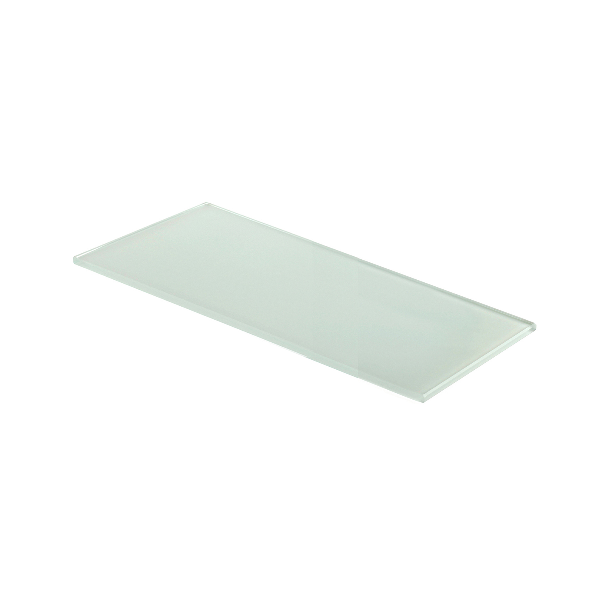 Étagère en verre Finition blanche | Dimensions 300*6*120mm | Épaisseur de l'étagère : 6 mm | 1 unité