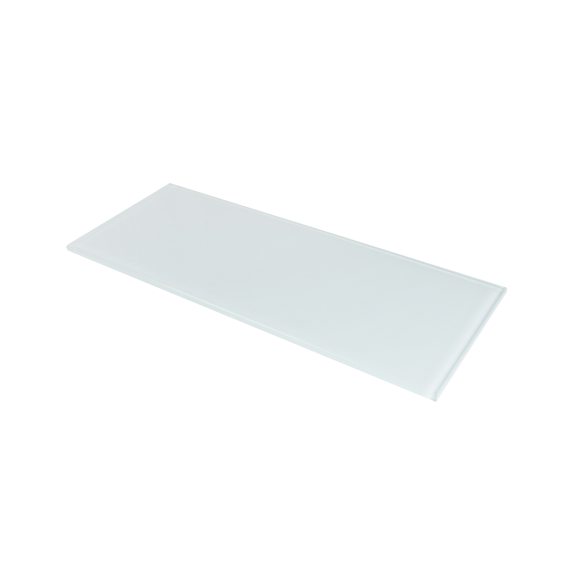 Étagère rectangulaire en verre Finition néon | Dimensions 300*6*120mm | Épaisseur de l'étagère : 6 mm | 1 unité