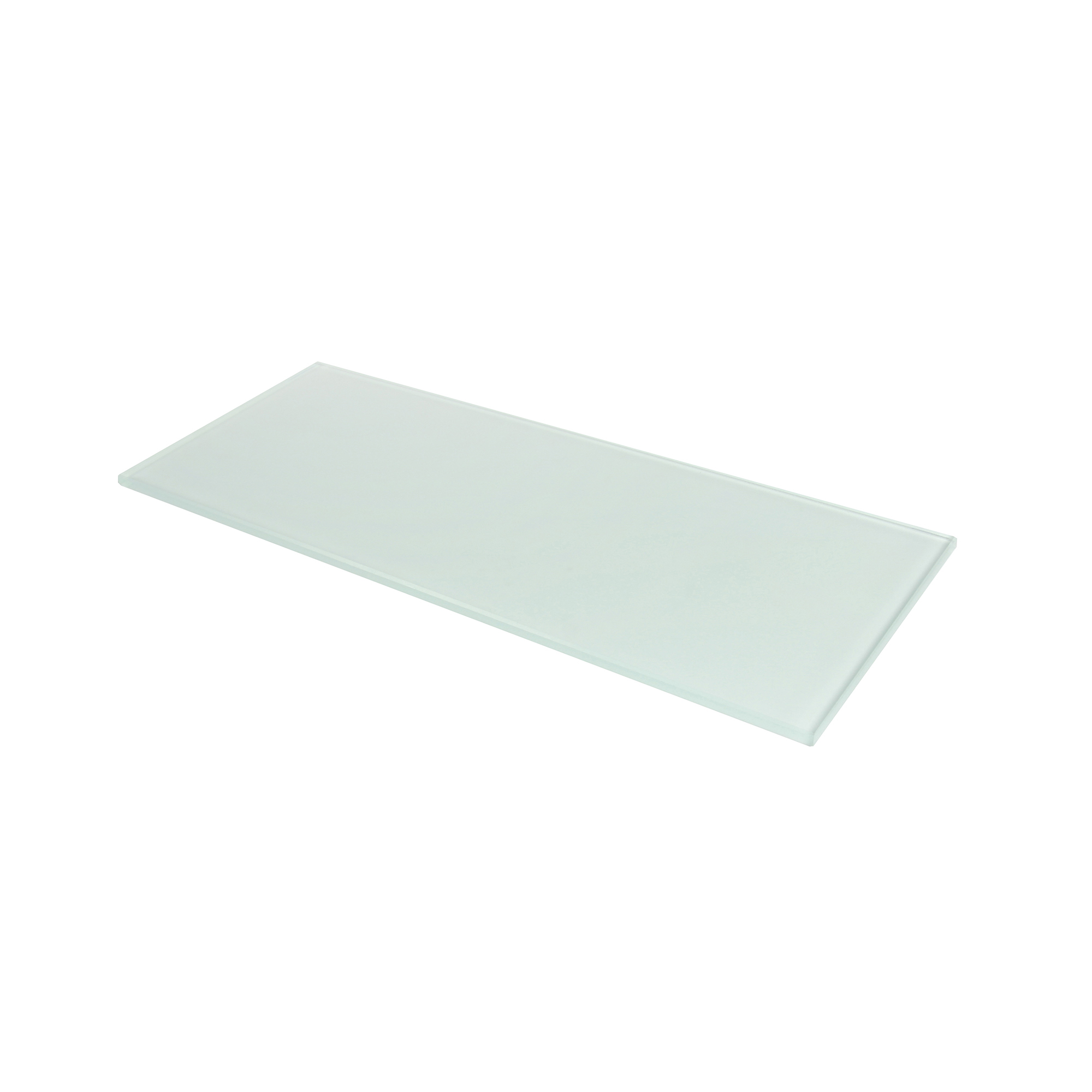 Étagère rectangulaire en verre Finition mat | Dimensions 300*6*120mm | Épaisseur de l'étagère : 6 mm | 1 unité