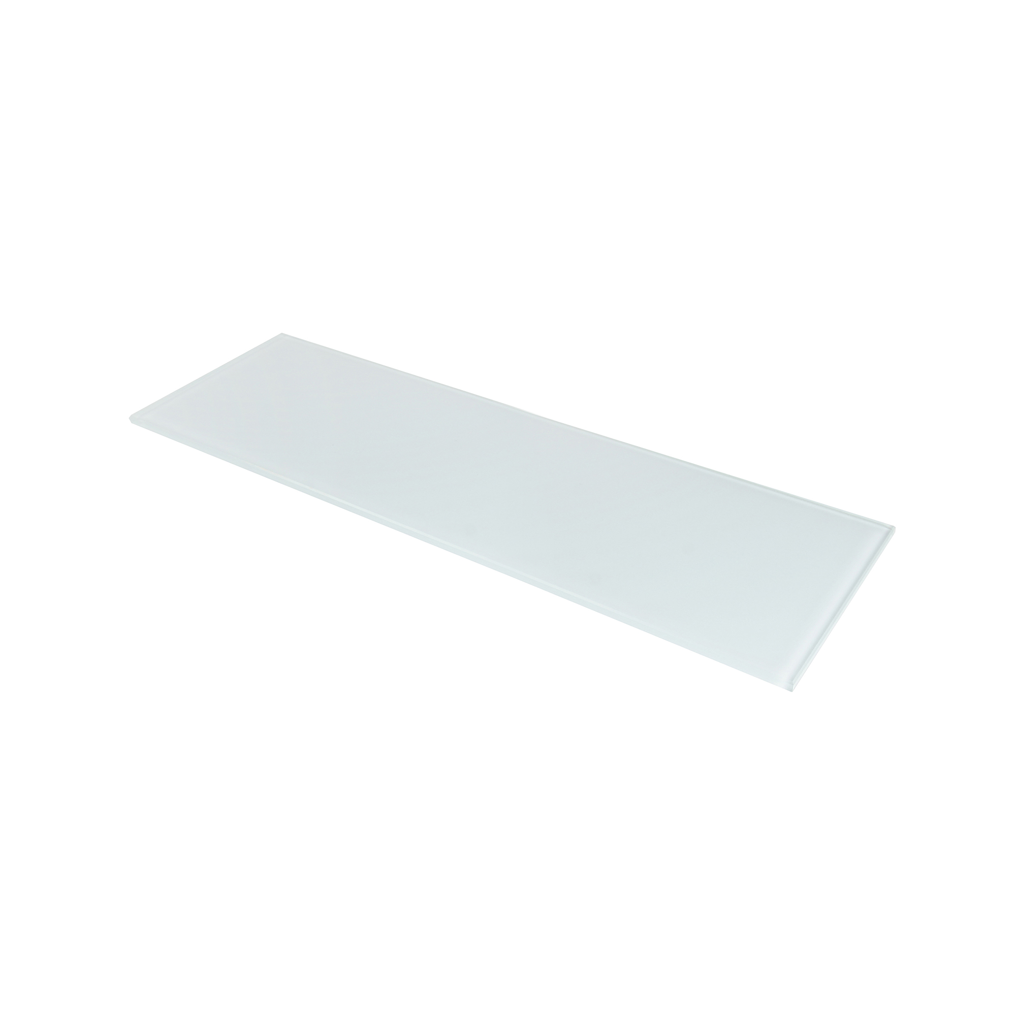 Étagère rectangulaire en verre Finition néon | Mesures 450*6*120mm | Épaisseur de l'étagère : 6 mm | 1 unité