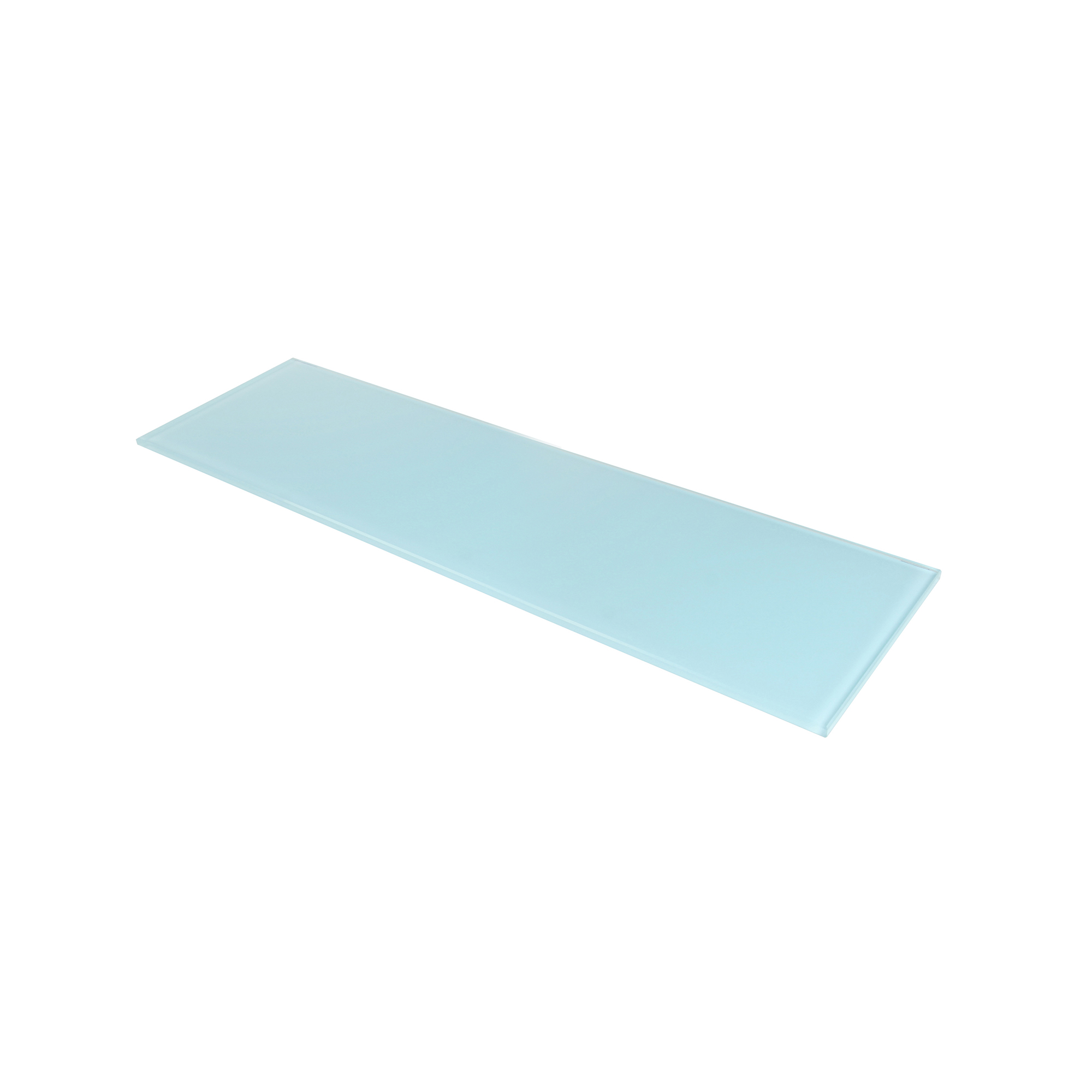 Estante de Cristal Rectangular Acabado en Azul | Medidas 450*6*120 mm | Espesor de la Balda: 6 mm | 1 Unidad