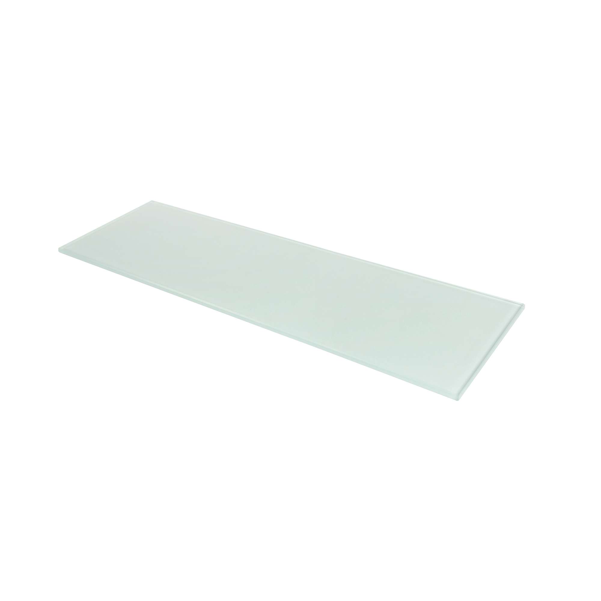 Étagère rectangulaire en verre mat | Mesures 450*6*120mm | Épaisseur de l'étagère : 6 mm | 1 unité