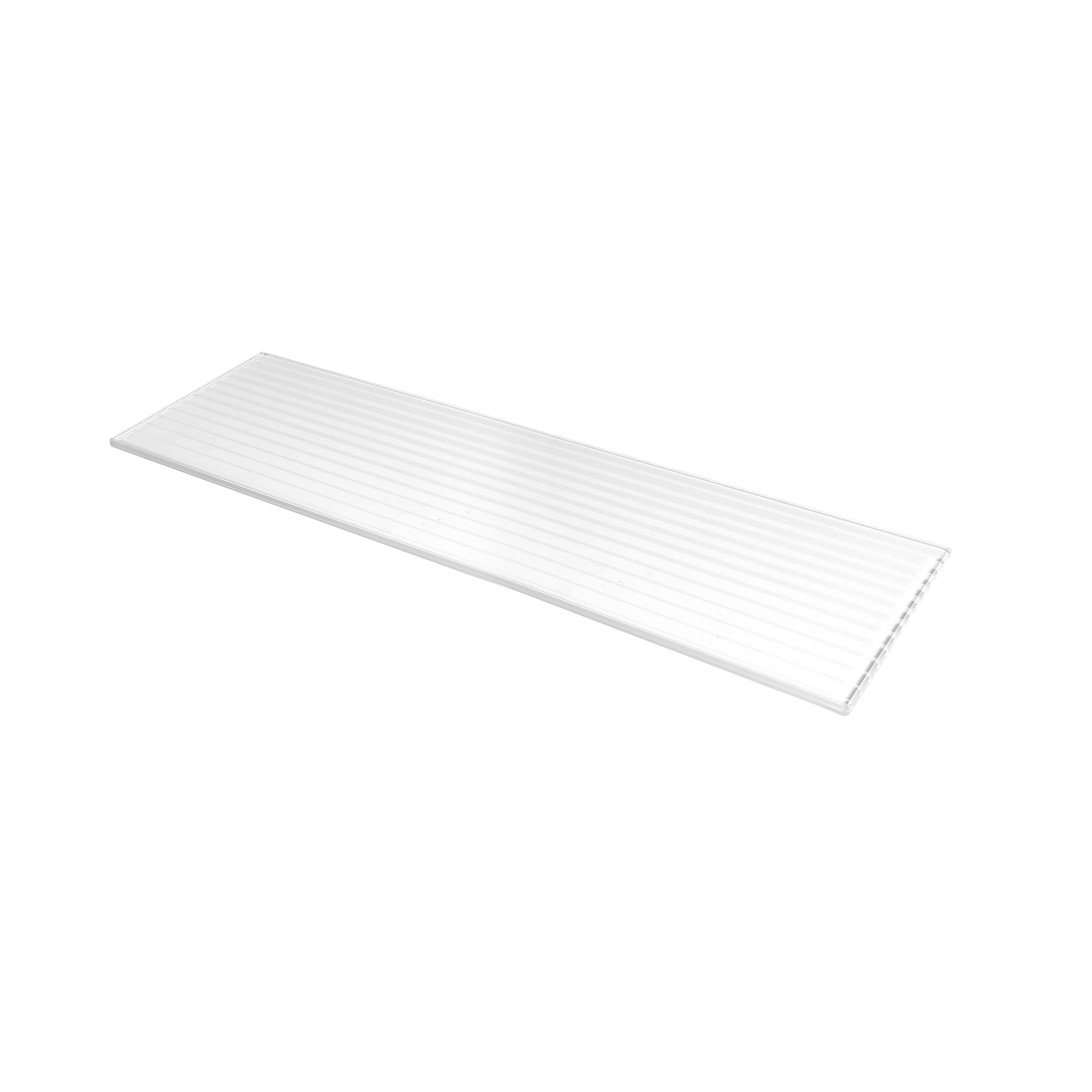 Étagère rectangulaire en verre Finition dégradé blanc | Mesures 450*6*120mm | Épaisseur de l'étagère : 6 mm | 1 unité