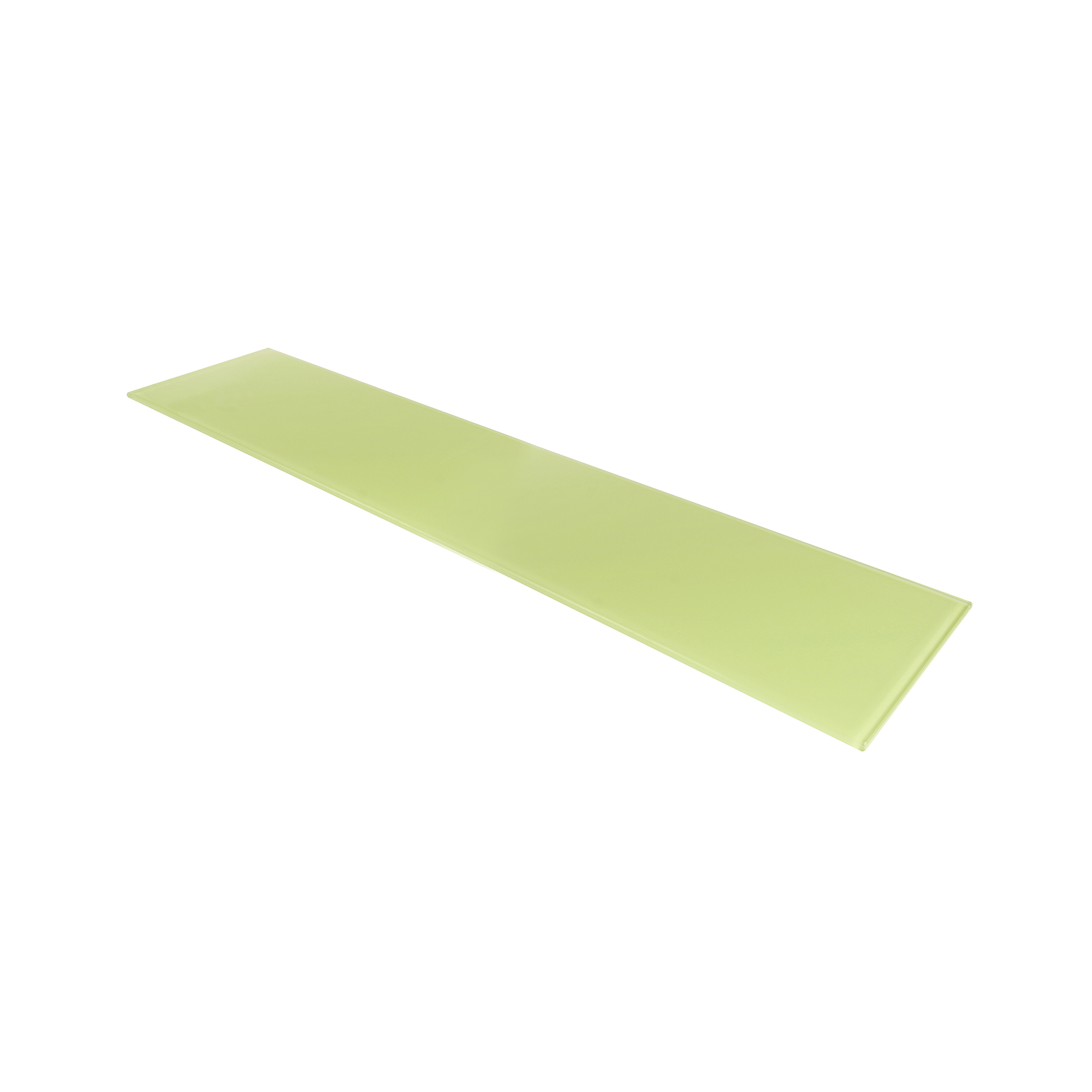 Étagère rectangulaire en verre Finition vert| Mesures 600*6*150mm | Épaisseur de l'étagère : 6 mm | 1 unité