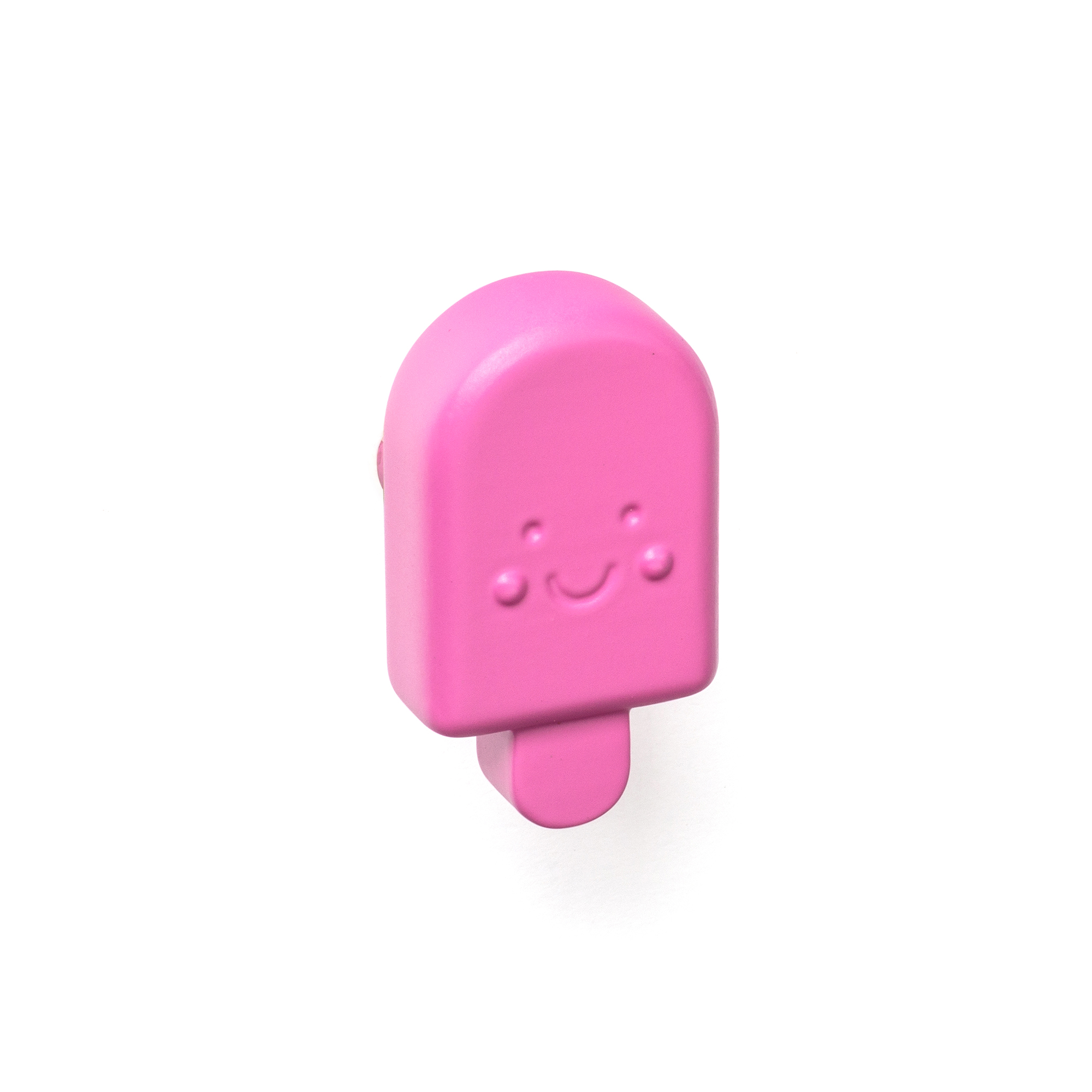 Bouton de meuble | Style enfantin juvénile | Fabriqué en ABS | Finition rouge fraise | Mesures 24*44*29mm | Système de fixation vissé | Comprend des vis M4 | 1 unité