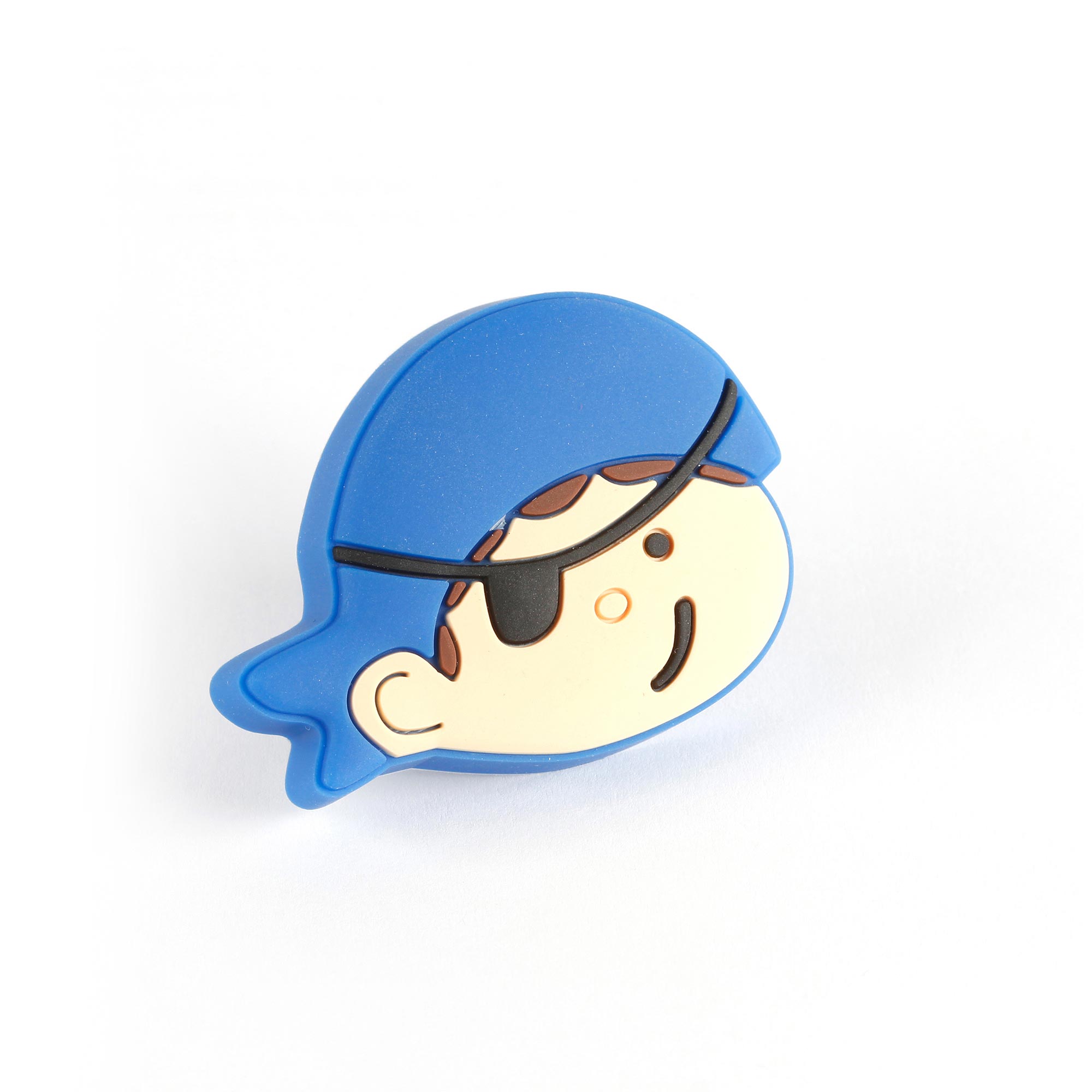 Pomo para Mueble | Estilo Infantil Juvenil | Fabricado en PVC-ZAMAK | Acabado en Azul | Medidas 53*39*25 mm | Sistema de Fijación | Incluye Tornillos M4 | 2 Unidades