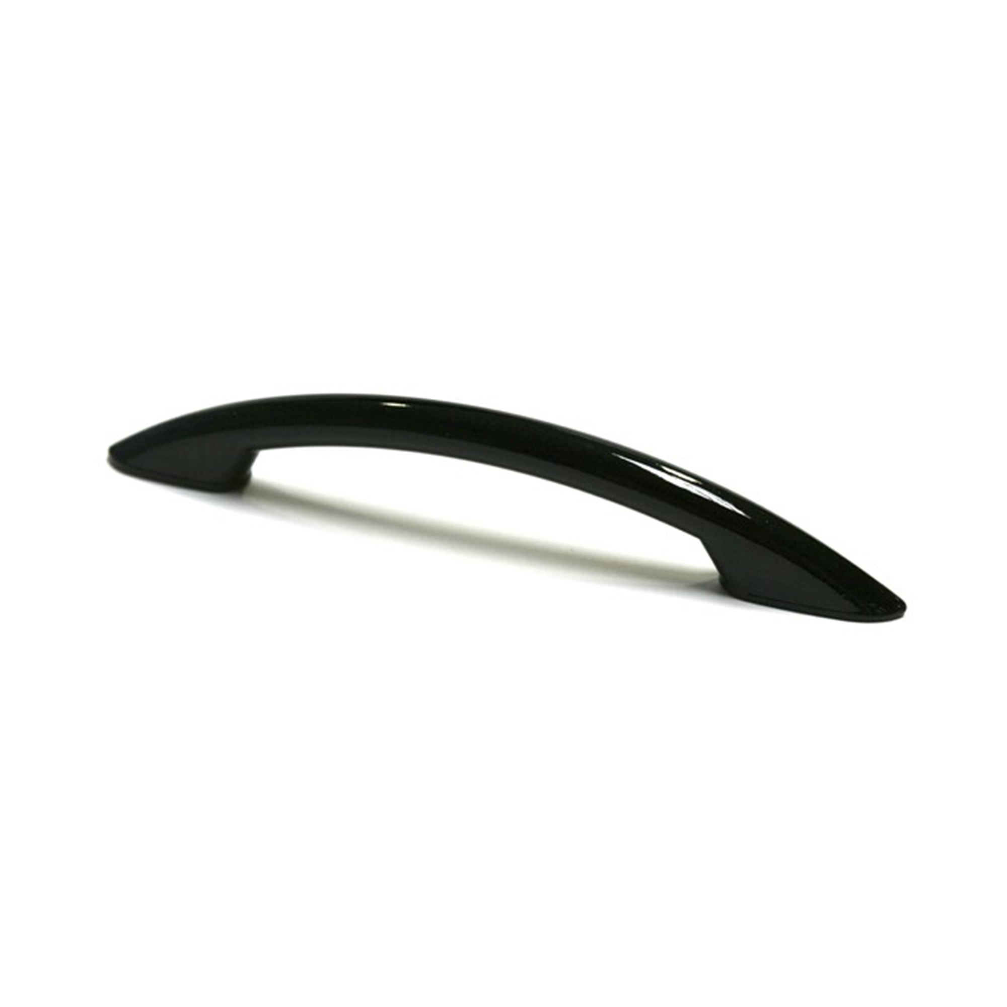 Tirador de Asa para Mueble | Estilo Decorativo | Fabricado en ABS | Acabado en Negro | Distancia Entrepuntos: 96 mm | Medidas 145*10*24 mm | Sistema de Fijación | Incluye Tornillos M4 | 6 Unidades