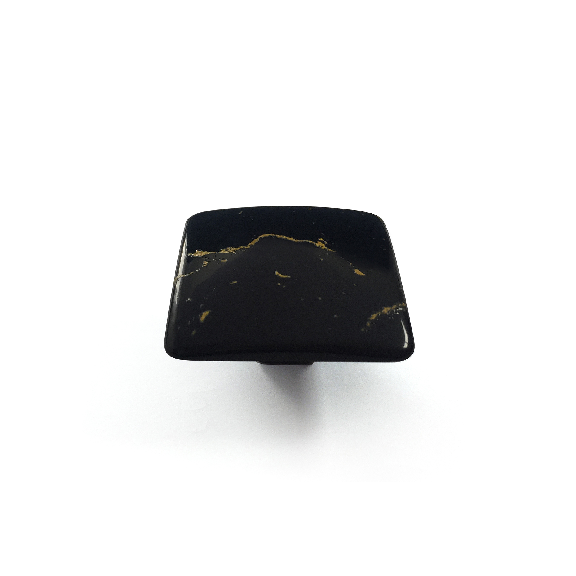Bouton de meuble | Style décoratif | Fabriqué en Zamac | Finition noire - Jaune | Dimensions 37*37*20mm | Système de fixation | Comprend des vis M4 | 2 unités