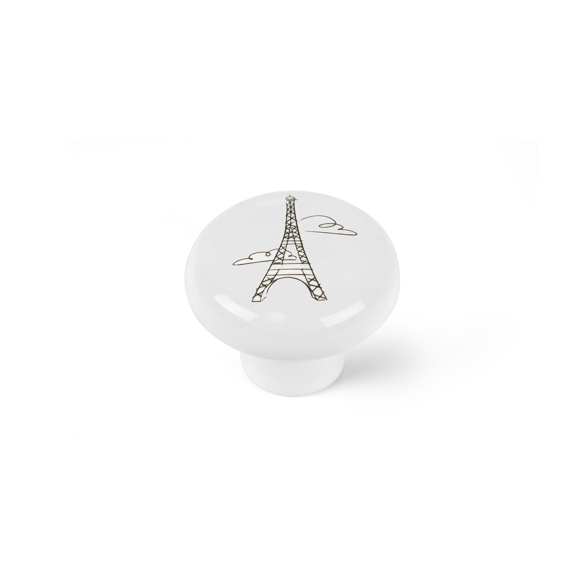 Pomo para Mueble | Estilo Decorativo | Fabricado en Porcelana | Acabado en Ilustrado | Medidas 40*40*31 mm | Sistema de Fijación Atornillado | Incluye Tornillos M4 | 4 Unidades