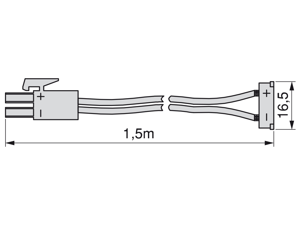 Câble connexion PPROFLEX 72w.