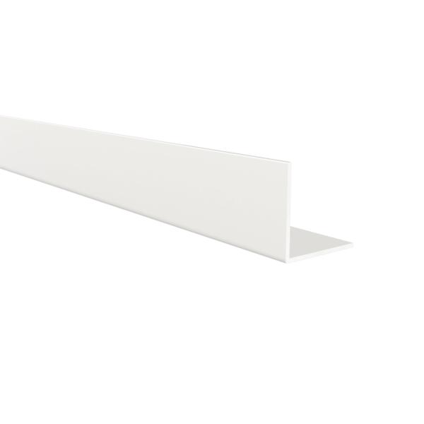 Perfil Angular | Fabricado en Aluminio | Acabado en Blanco | Medidas 20*20*1000 mm | Longitud del Perfil 1 Metro | Espesor 1 mm | 1 Unidad