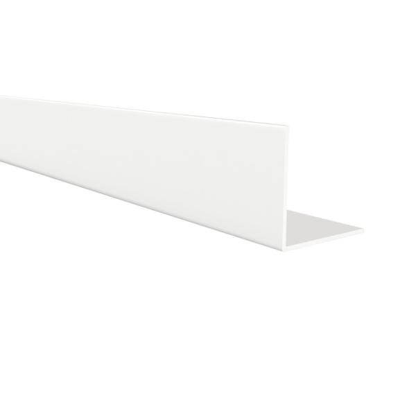 Perfil Angular | Fabricado en Aluminio | Acabado en Blanco | Medidas 25*25*1000 mm | Longitud del Perfil 1 Metro | Espesor 1 mm | 1 Unidad