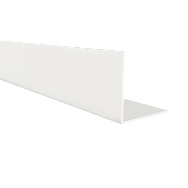 Perfil Angular | Fabricado en Aluminio | Acabado en Blanco | Medidas 40*40*1000 mm | Longitud del Perfil 1 Metro | Espesor 2 mm | 1 Unidad