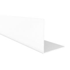 Perfil Angular | Fabricado en Aluminio | Acabado en Blanco | Medidas 50*50*1000 mm | Longitud del Perfil 1 Metro | Espesor 2 mm | 1 Unidad
