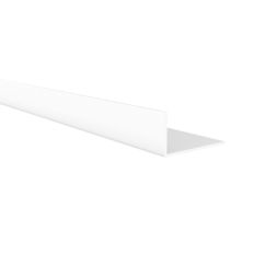 Perfil Angular | Fabricado en Aluminio | Acabado en Blanco | Medidas 30*15*1000 mm | Longitud del Perfil 1 Metro | Espesor 1 mm | 1 Unidad