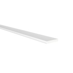 Perfil Plano | Fabricado en Aluminio | Acabado en Anodizado Mate | Medidas 20*3*1000 mm | Longitud del Perfil 1 Metro | Espesor 3 mm | 1 Unidad