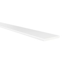 Perfil Plano | Fabricado en Aluminio | Acabado en Blanco | Medidas 30*3*1000 mm | Longitud del Perfil 1 Metro | Espesor 3 mm | 1 Unidad