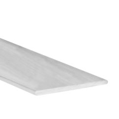 Perfil Plano | Fabricado en Aluminio | Acabado en Crudo | Medidas 20*2*1000 mm | Longitud del Perfil 1 Metro | Espesor 2 mm | 1 Unidad
