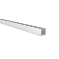 Perfil en U | Fabricado en Aluminio | Acabado en Anodizado Mate | Medidas 10*10*1000 mm | Longitud del Perfil 1 Metro | Espesor 1 mm | 1 Unidad