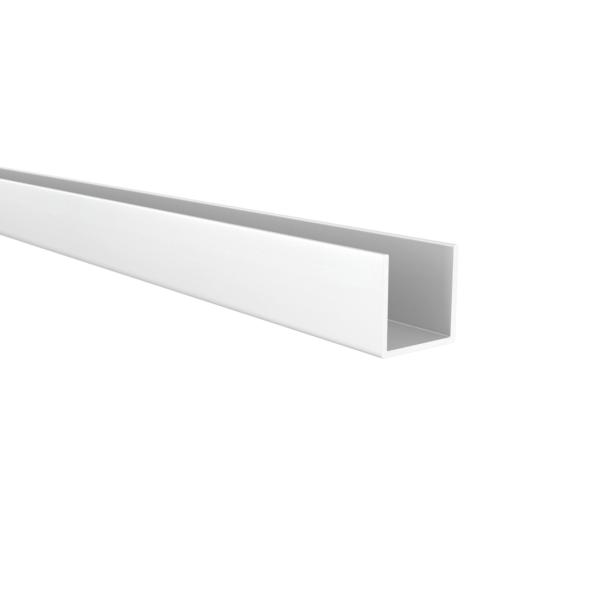 Perfil en U | Fabricado en Aluminio | Acabado en Anodizado Mate | Medidas 15*15*1000 mm | Longitud del Perfil 1 Metro | Espesor 1 mm | 1 Unidad